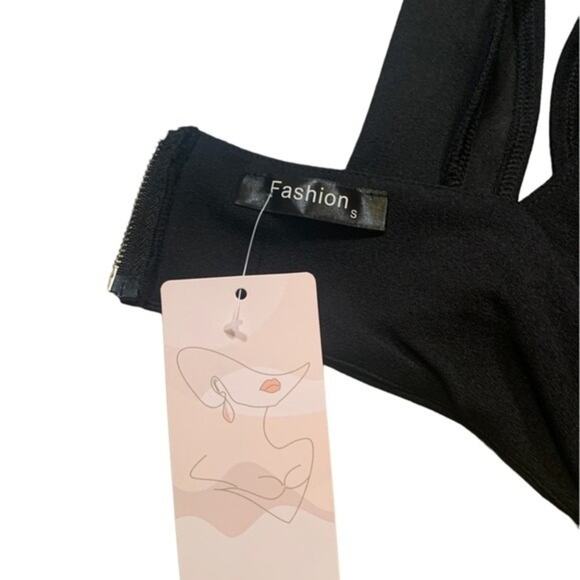 NWT Fashion Little Black Dress Mini Cut Out Cocktail Size Small - Picture 8 of 10
